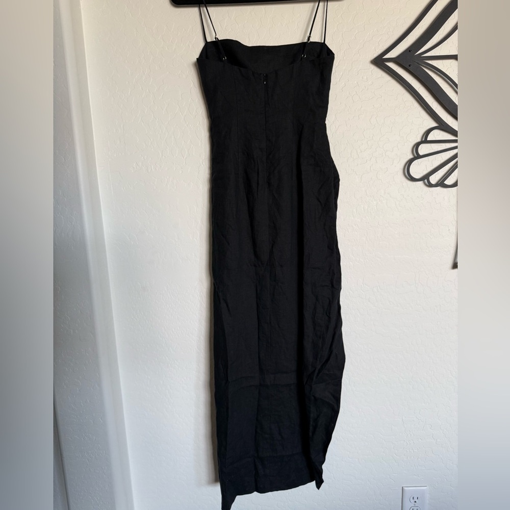 RUMER THE LABEL Black Brontë Cutout Twist-Front Dress - Small - Picture 3 of 8